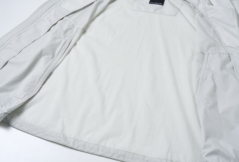 light gray hoodie fabric detail