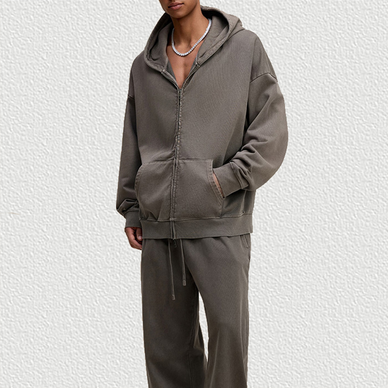 Coffee Colour Vintage Streetwear Set