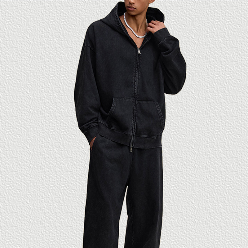 Black Vintage Streetwear Set
