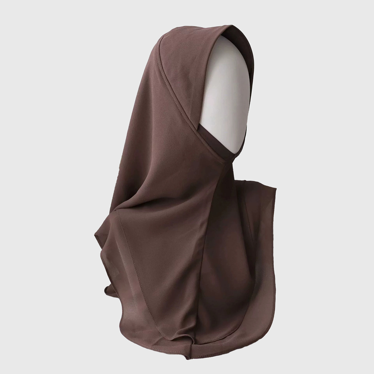 Dusty Rose Chiffon Hijab, Double Layer