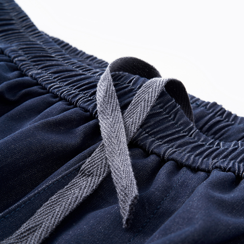 Mens Ice Silk Wide Leg Pants Waistband Detail