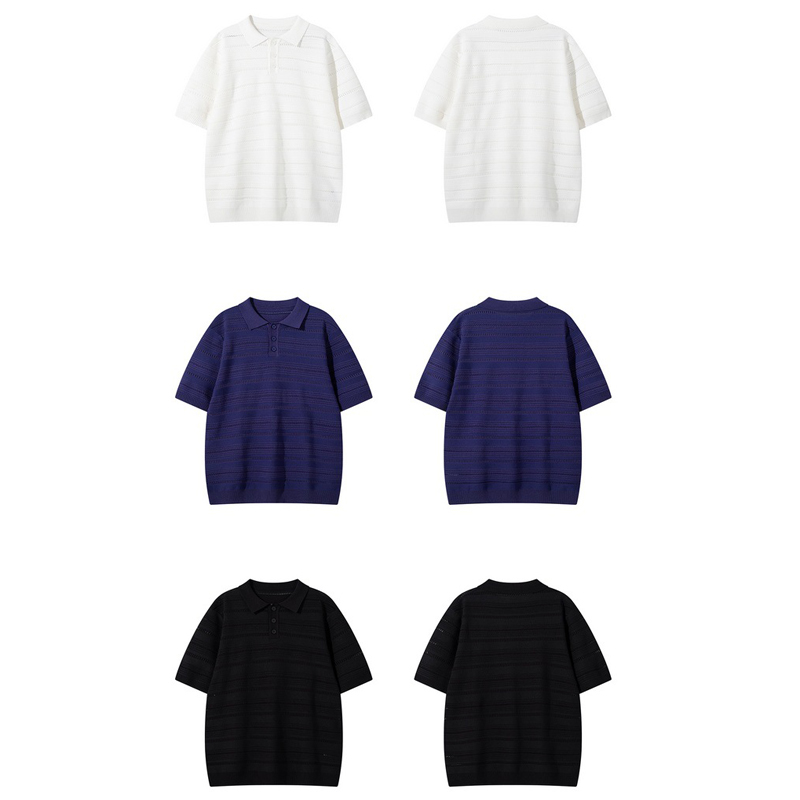 Men's Knit Polo Shirts, Multi-Color