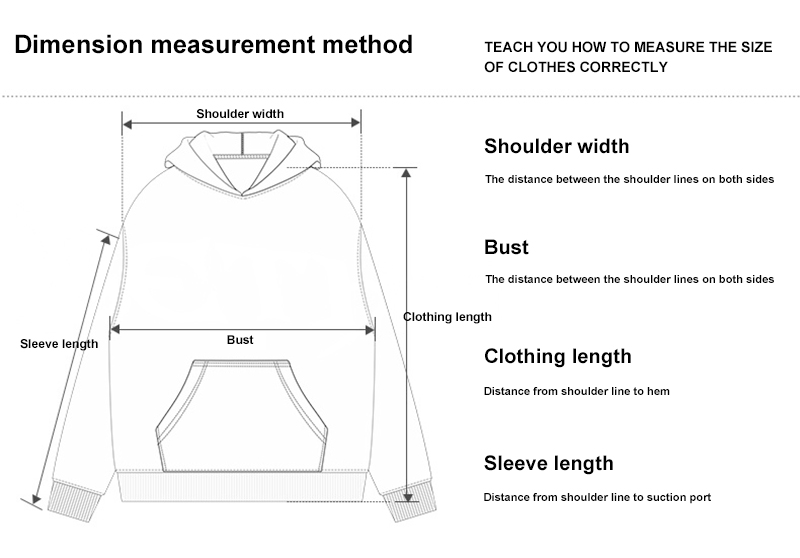 Hoodie Measurement Guide