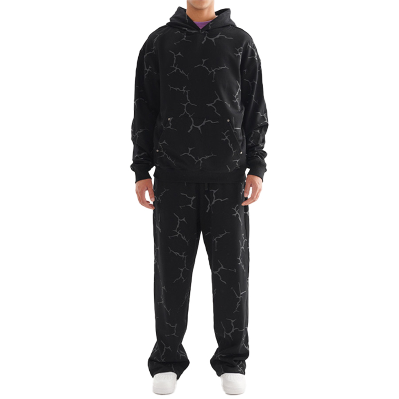 Lightning Print Tracksuit Front View
