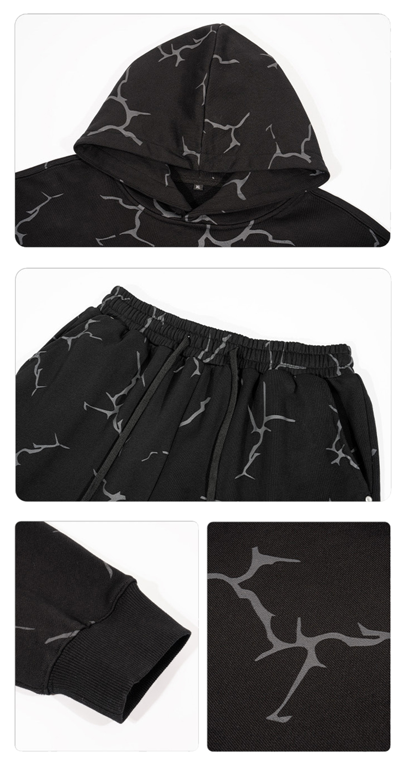 Lightning Print Tracksuit Details