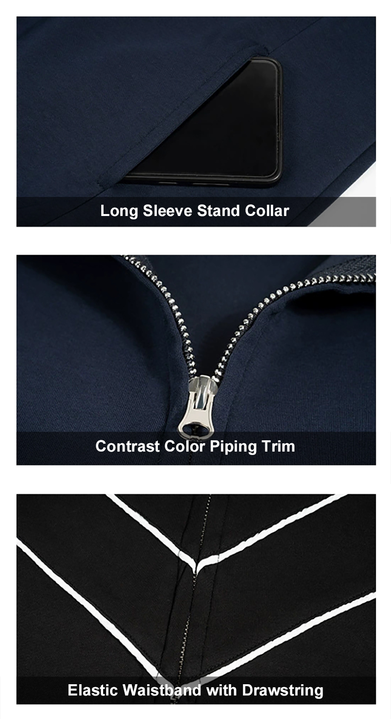 Navy Tracksuit Details