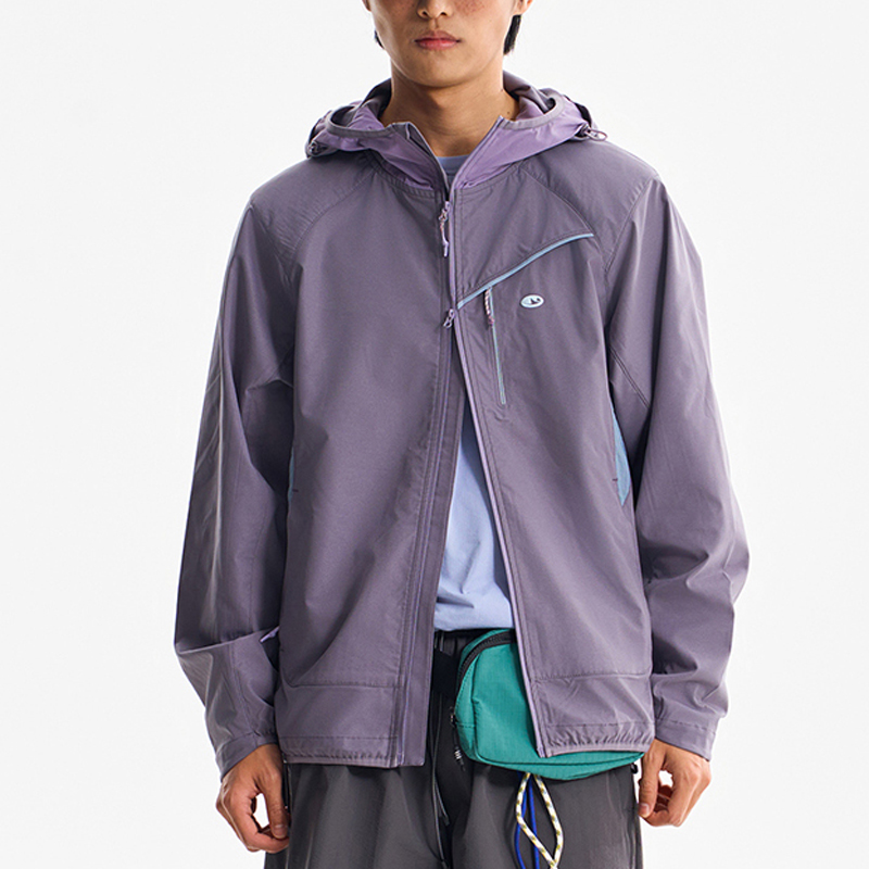 Purple Men's Outdoor Windbreaker