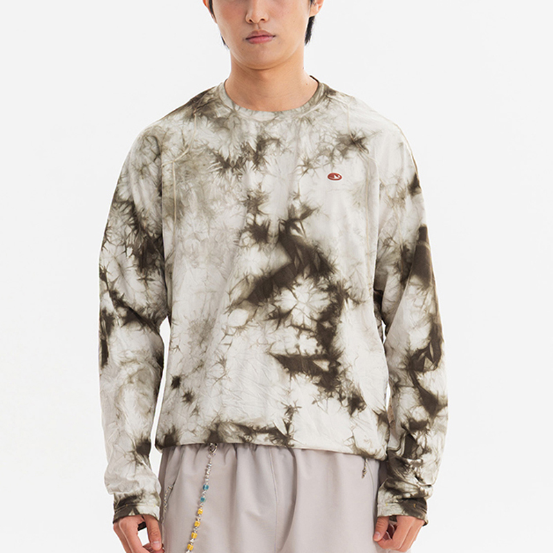 Men Tie Dye Long Sleeve Tee