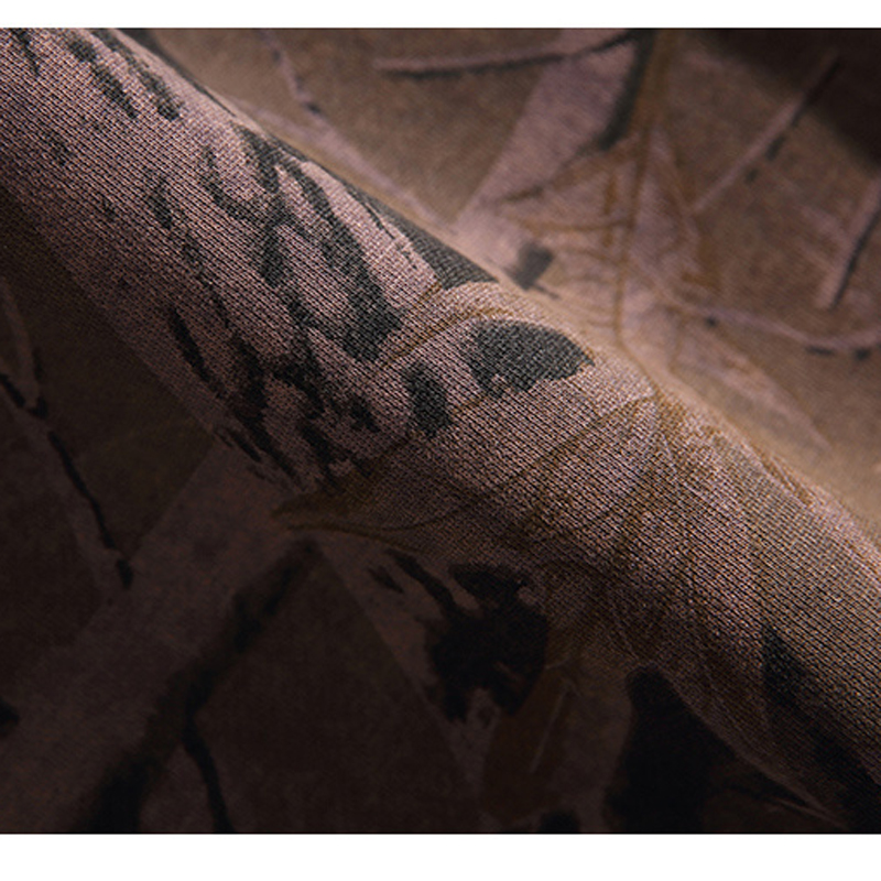 Forest Camo Fabric Detail for Custom Jogger Pants OEM ODM