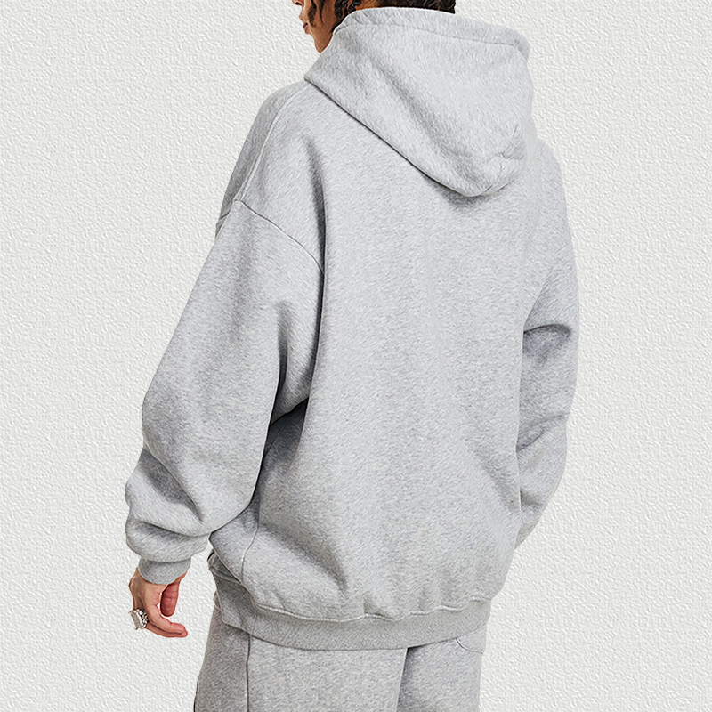 Gray Hoodie Back View