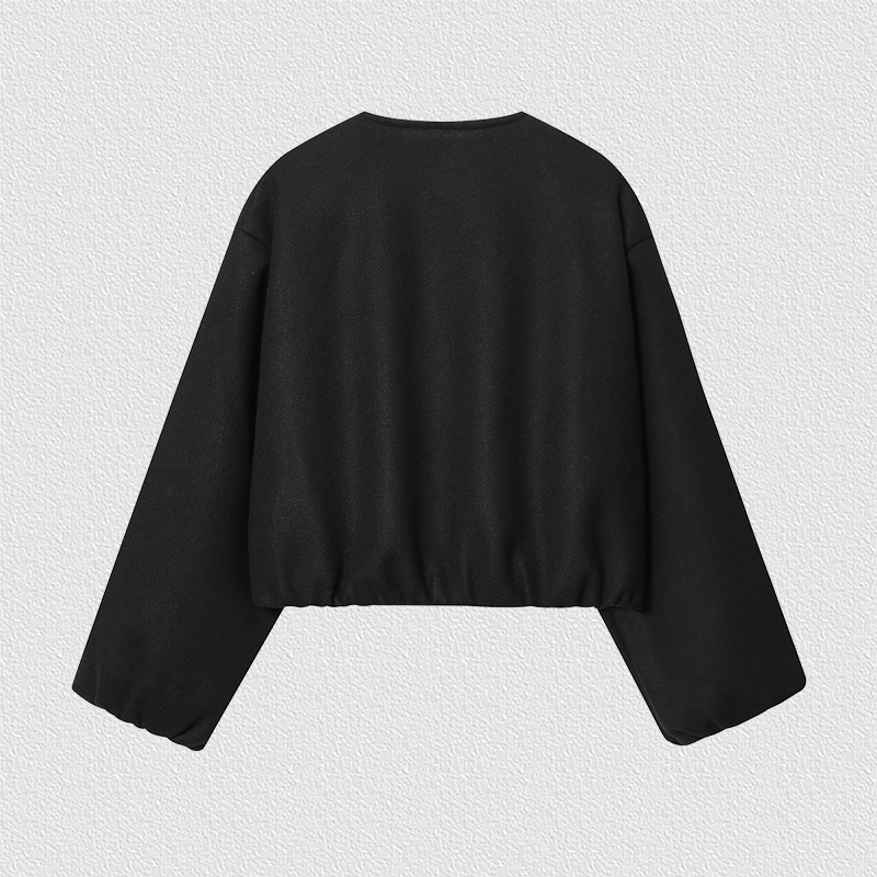 Back View of Black Pilot Jacket