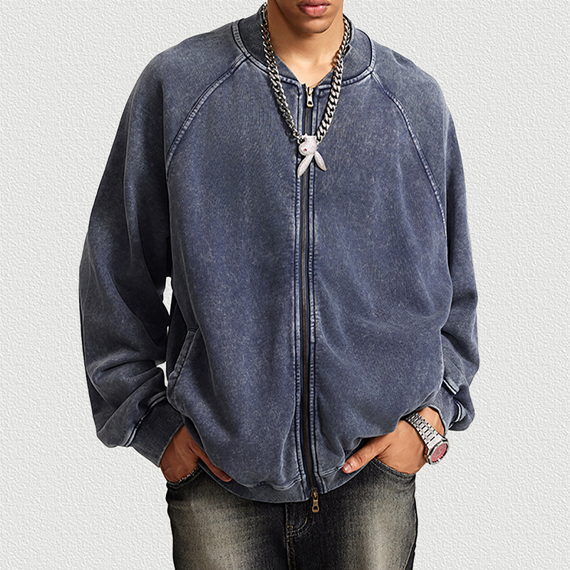 Vintage Washed Royal Blue Jacket