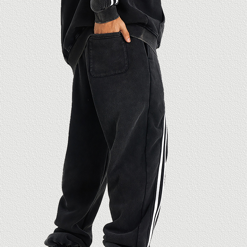 Black Sweatpants Pocket Detail