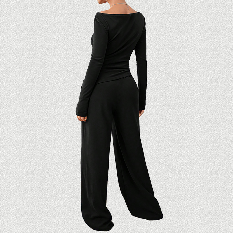 Black 2-Piece Set Back View