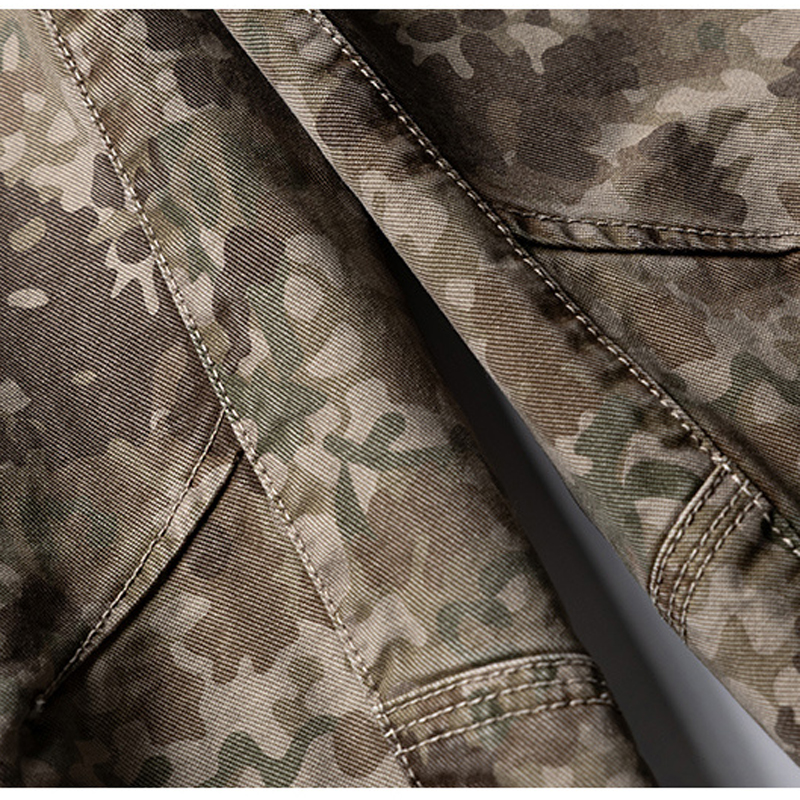 Desert Camo Cargo Pants Fabric & Stitching Detail OEM ODM