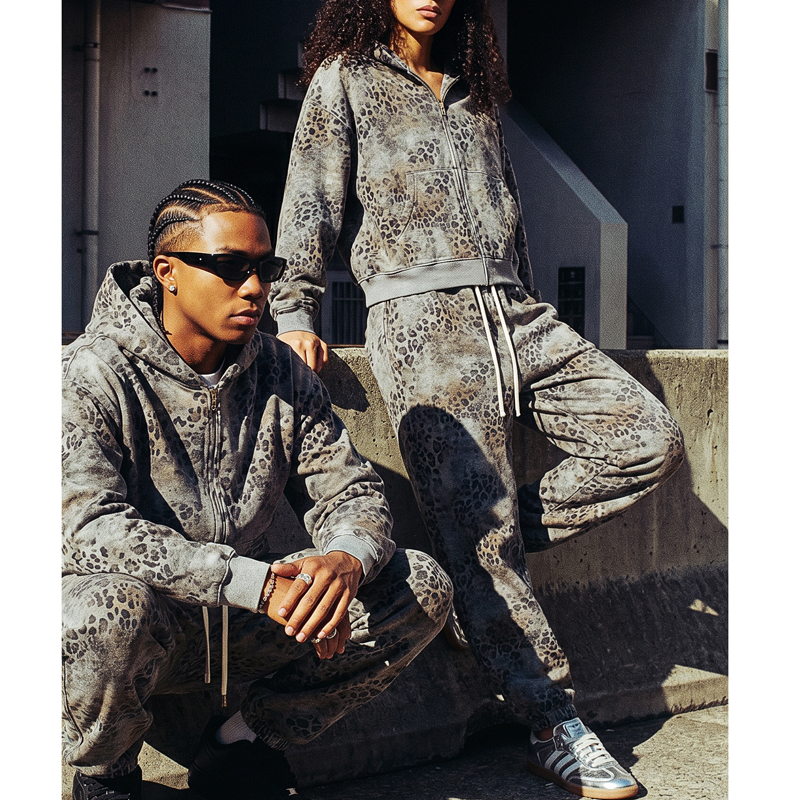 Leopard Camo Tracksuit Couple Outfit
