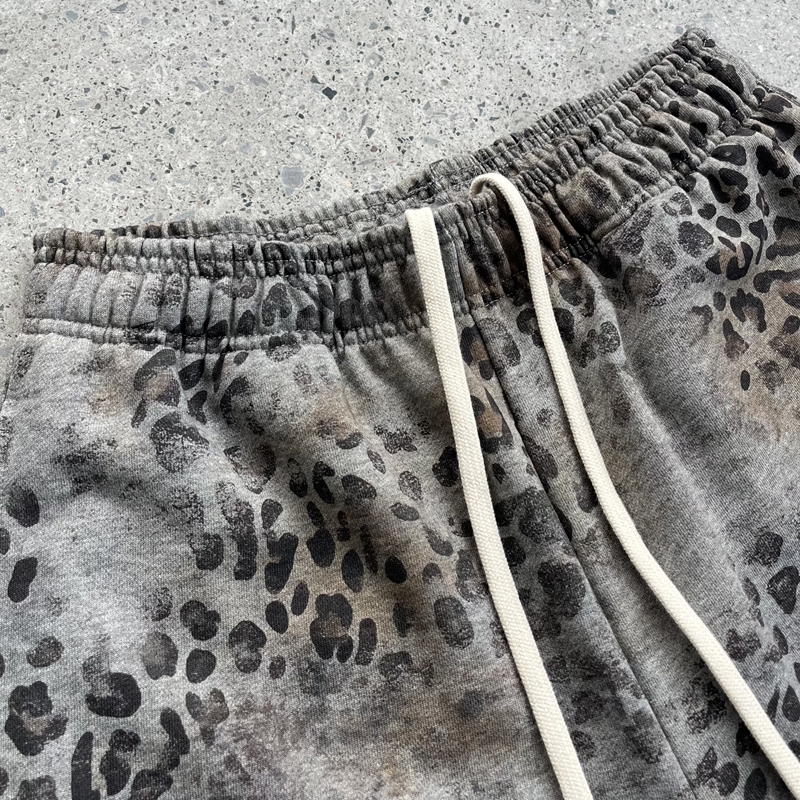 Leopard Camo Pants Waist Detail