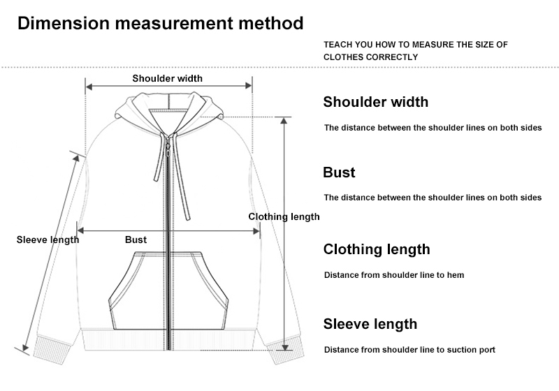 Hoodie Measurement Guide