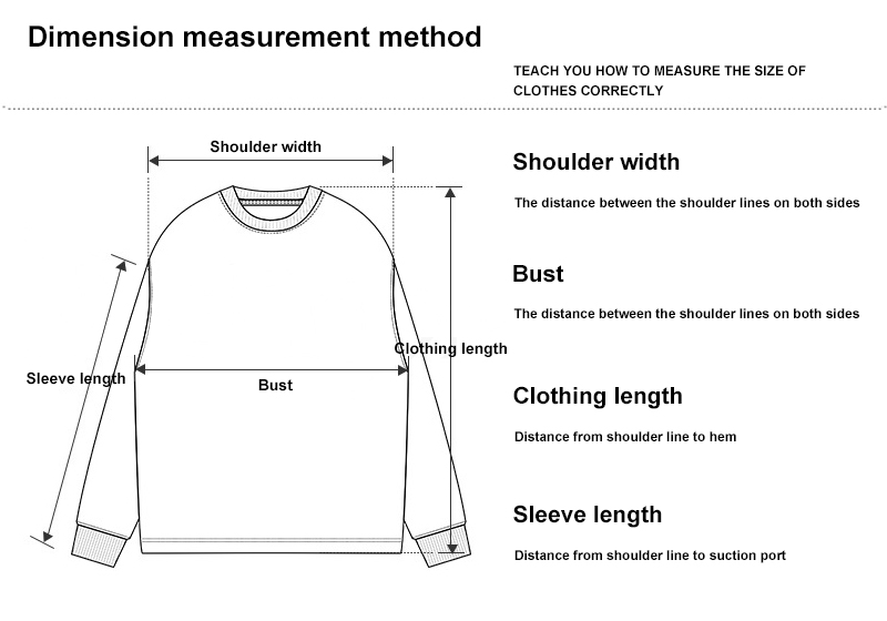 Sweatshirt Measurement Guide