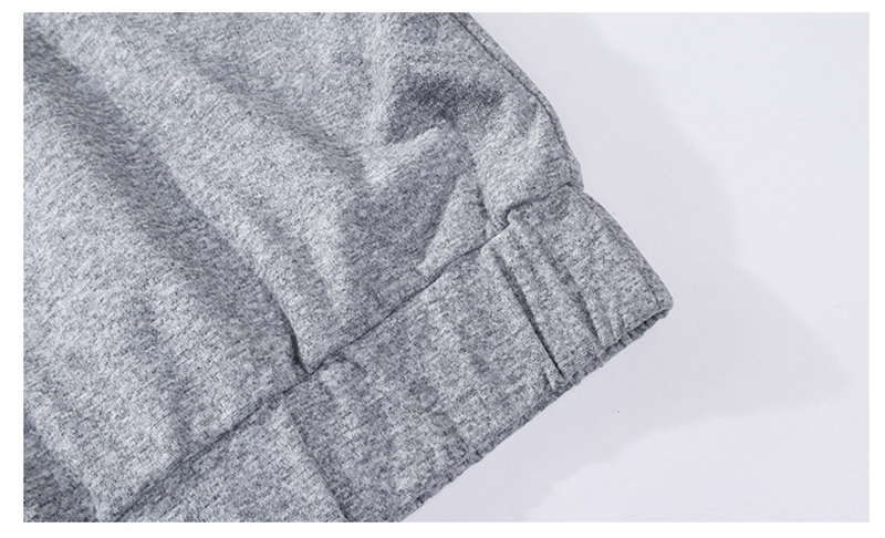 Hem Detail of Couple Matching Hoodie Tracksuit