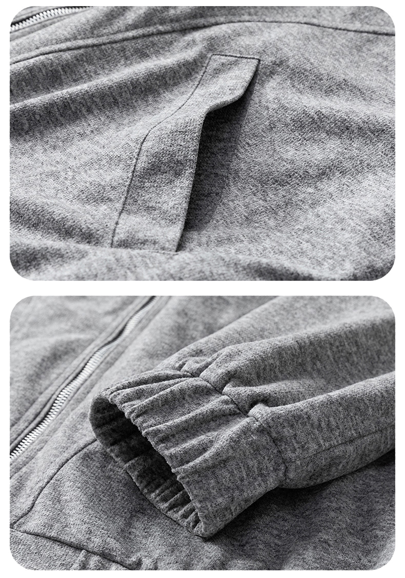 Side Pocket & Elastic Cuff Detail of Couple Tracksuit