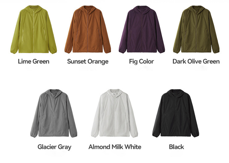 Jacket color options chart