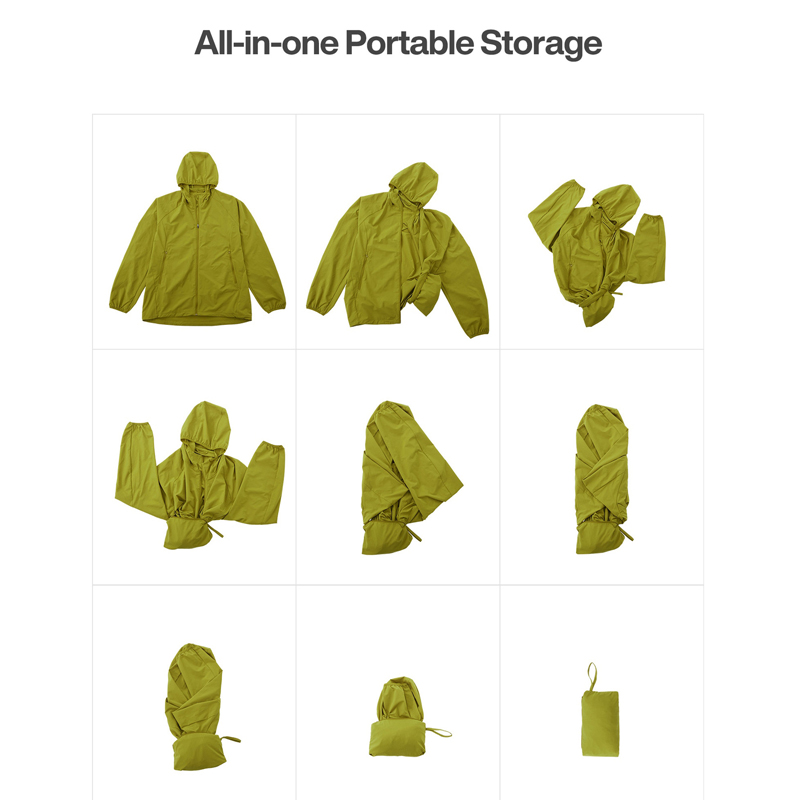 Portable foldable jacket storage steps