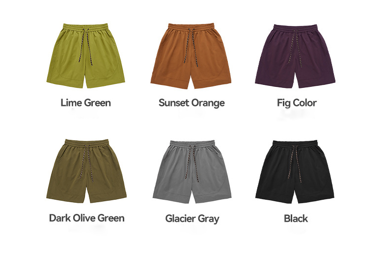 Shorts color options chart