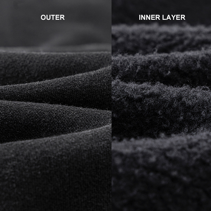 Fleece Fabric Detail, Outer vs Inner Layer