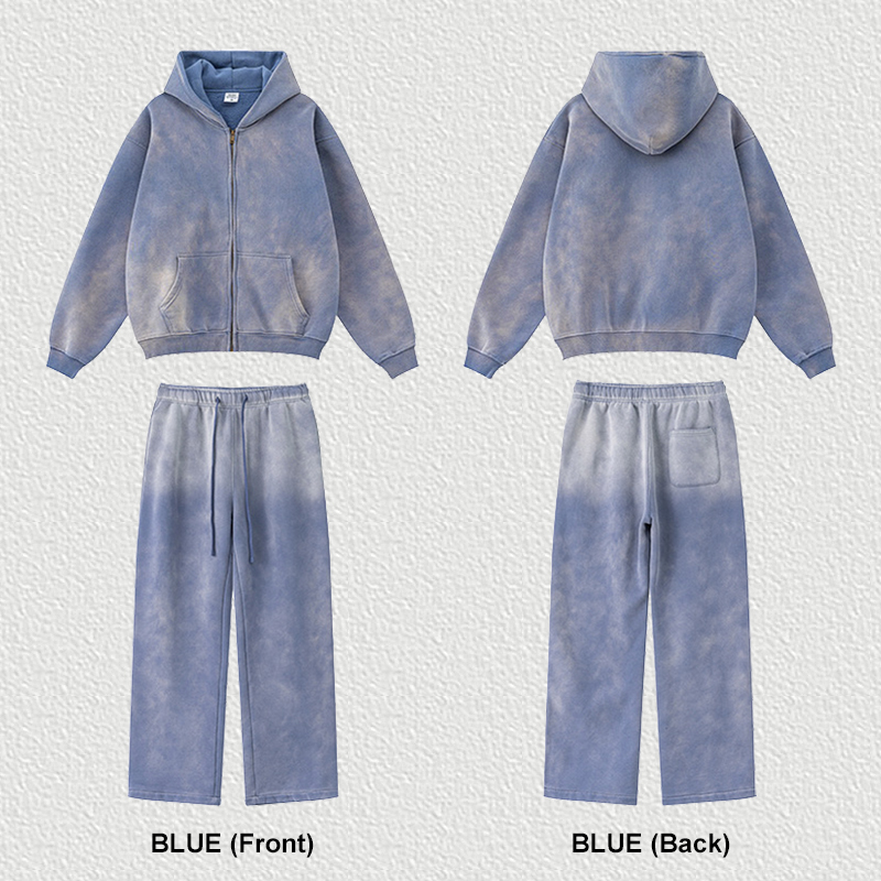 Blue Tracksuit Front & Back