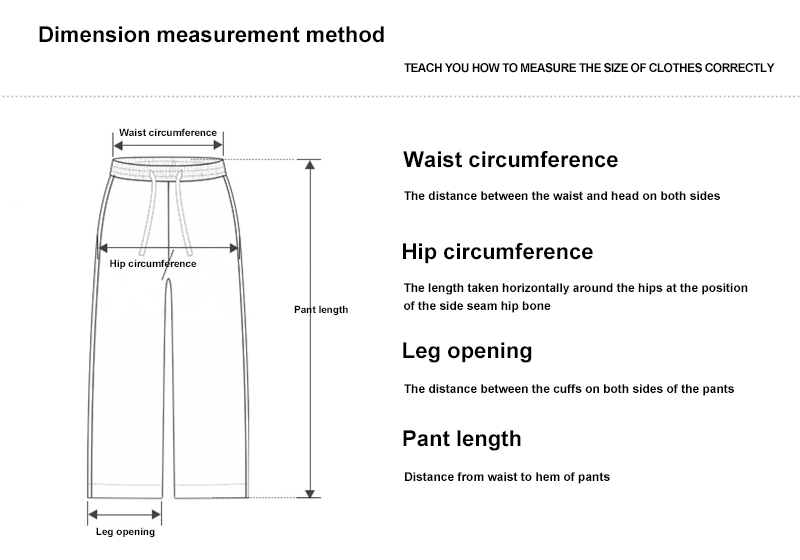 Pants Measurement Guide