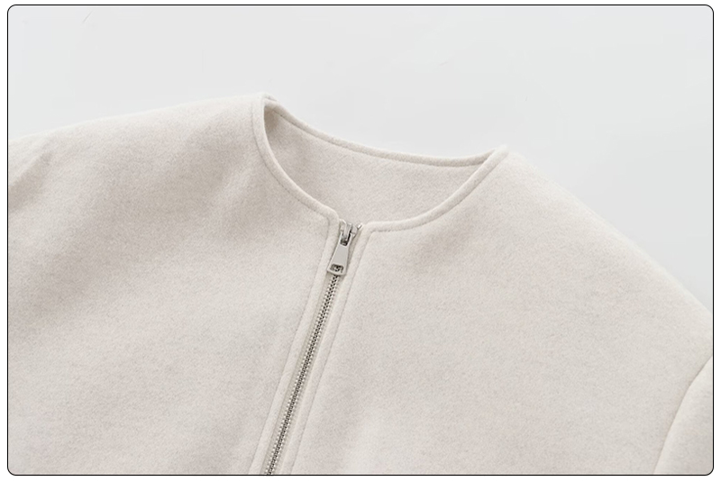 Neckline Detail of Pilot Jacket