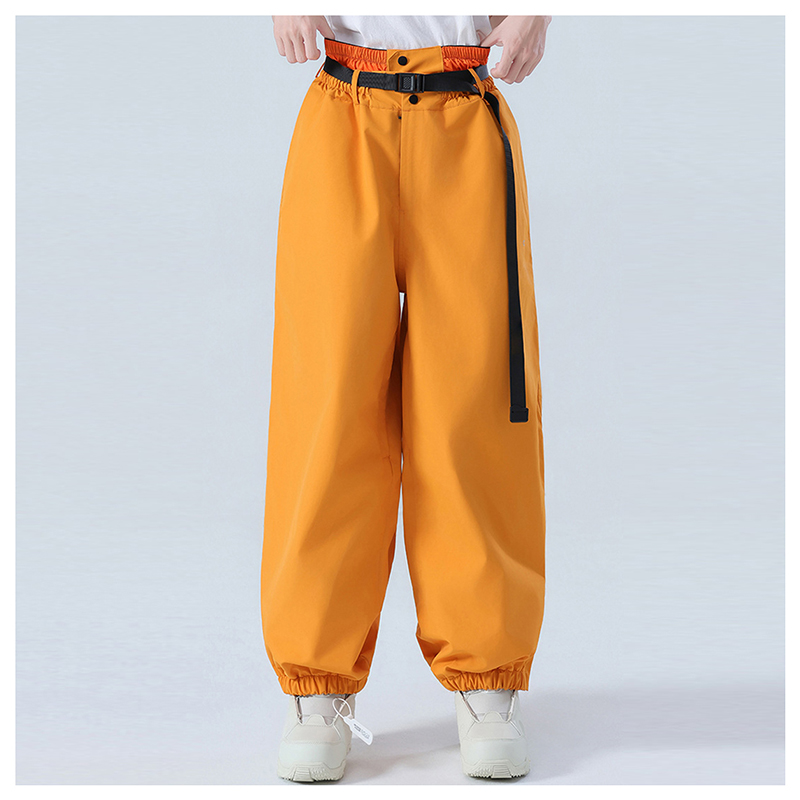 Orange Waterproof Ski Pants