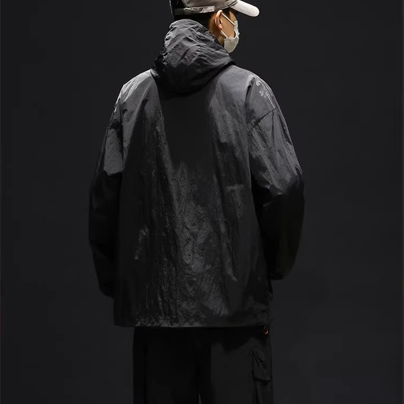 Black Ice Silk Couple Sun Protection Set Back View