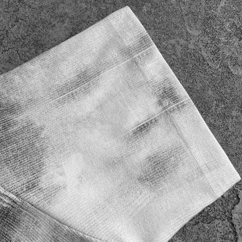Grey Spray Washed Shorts Fabric Detail