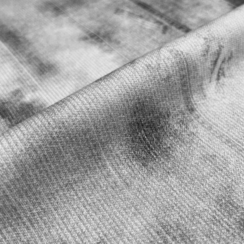 Grey Spray Washed Fabric Texture Close-Up