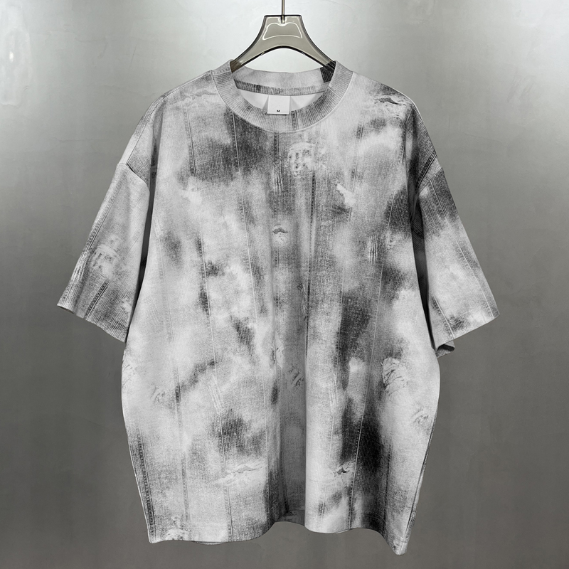 Grey Spray Washed T-Shirt Hanging Shot