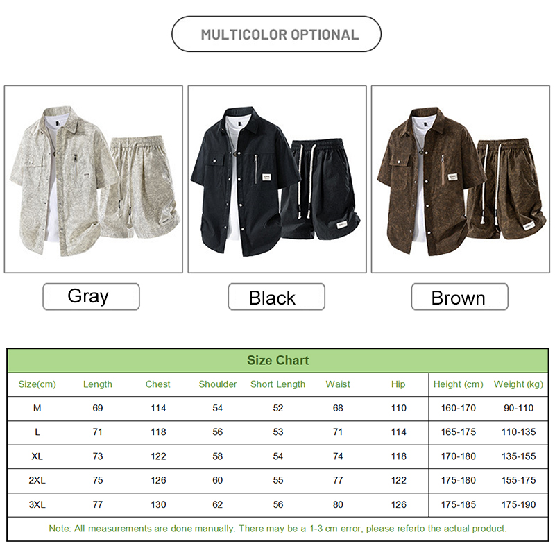 3 Colors Summer Tie-Dye Set Size Chart