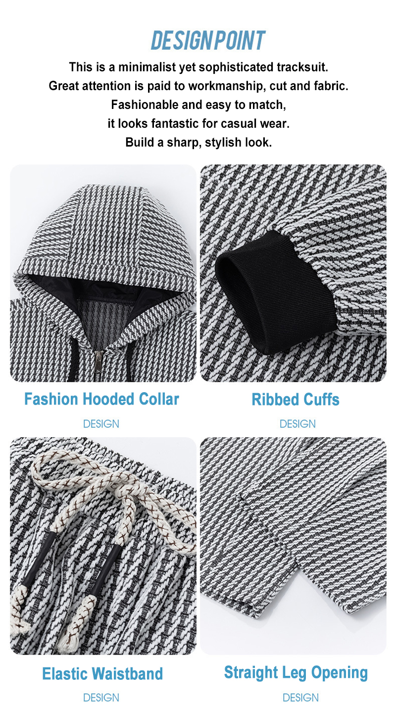 Tracksuit Detail Shots: Hood, Lining, Drawstring, Cuffs
