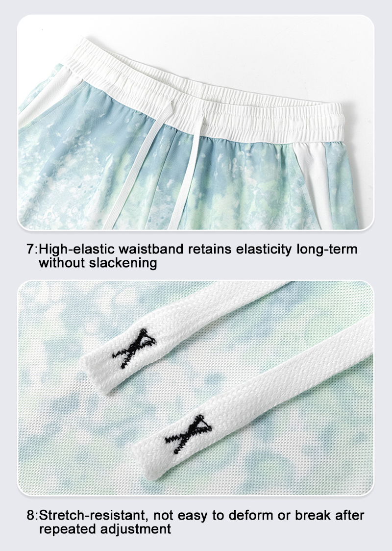 Elastic Waistband & Drawstring Detail