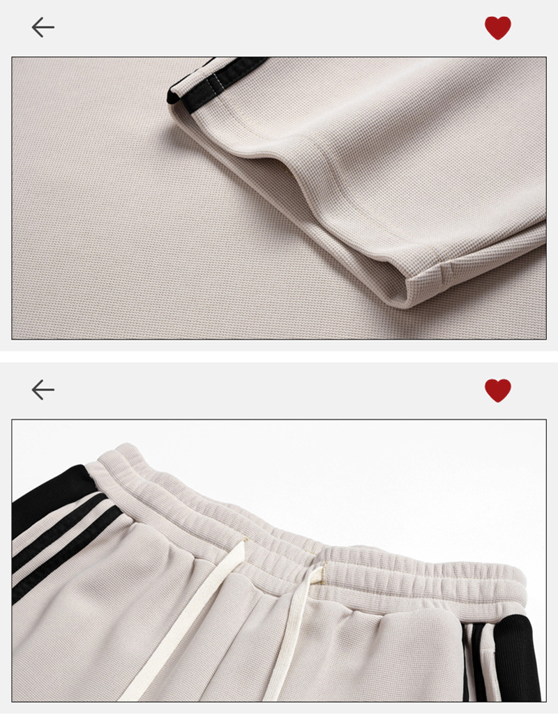 Apricot Shorts Fabric Waist & Hem Detail