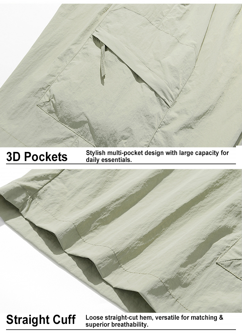 Shorts Side Pocket & Hem Detail for Sun Protection Set