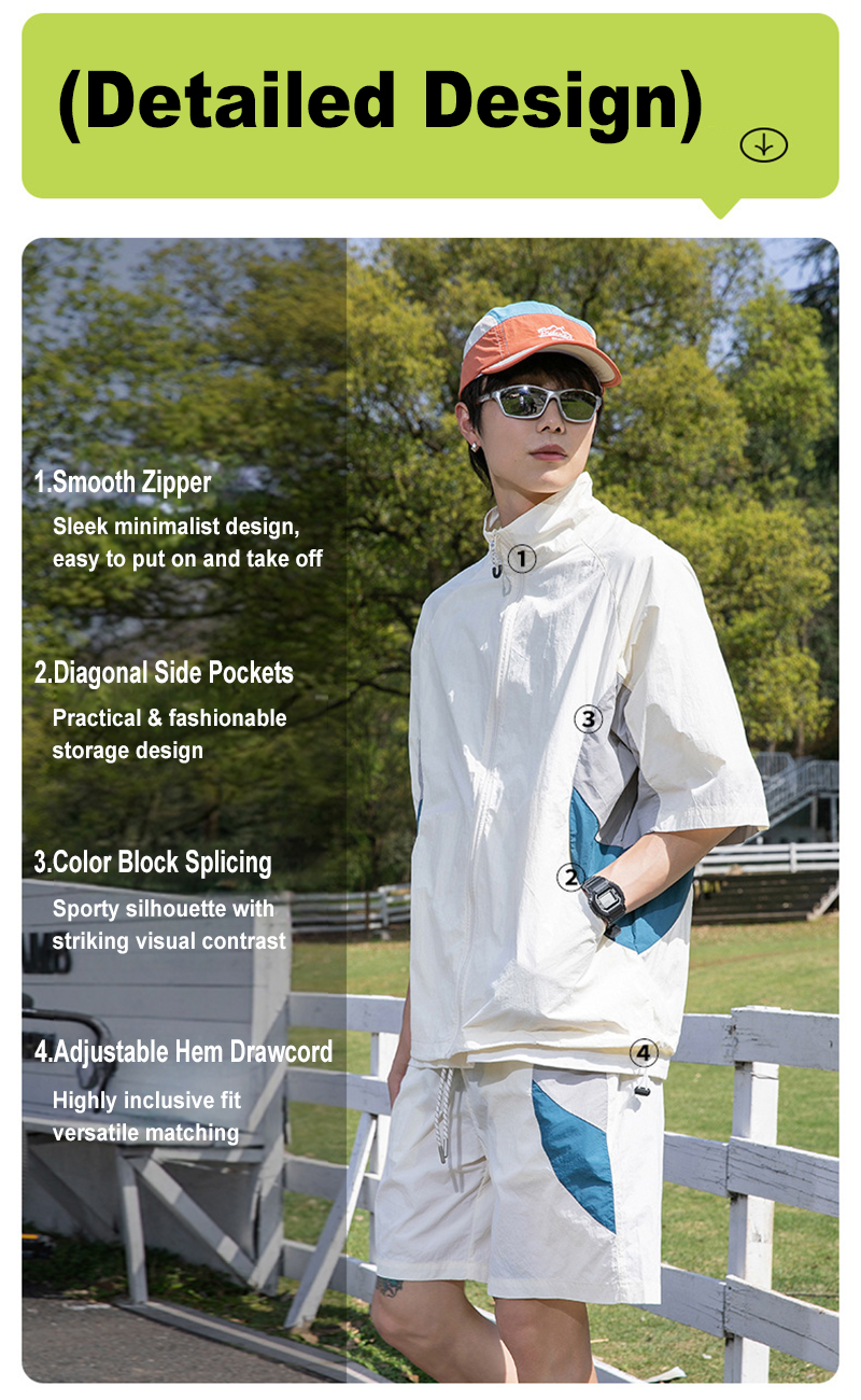 Couple Sunscreen Suit Detailed Structure Design