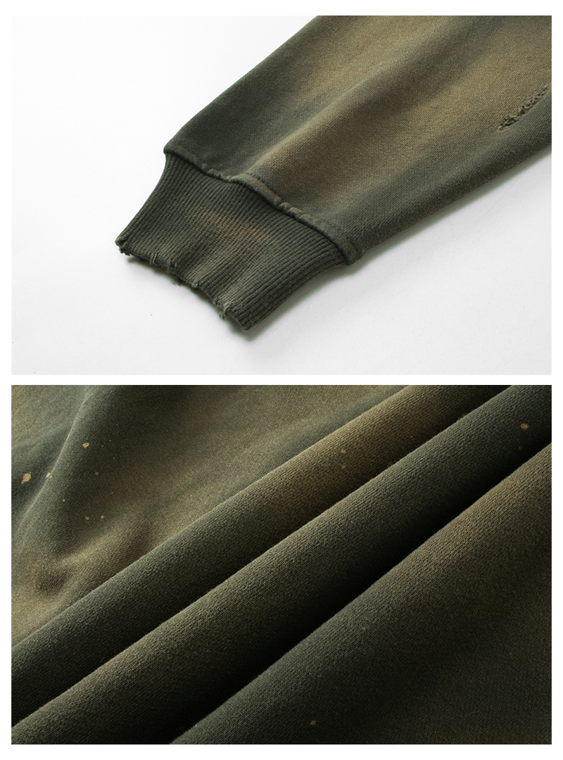 Rib Cuff & 450G Textured Fabric Close-up