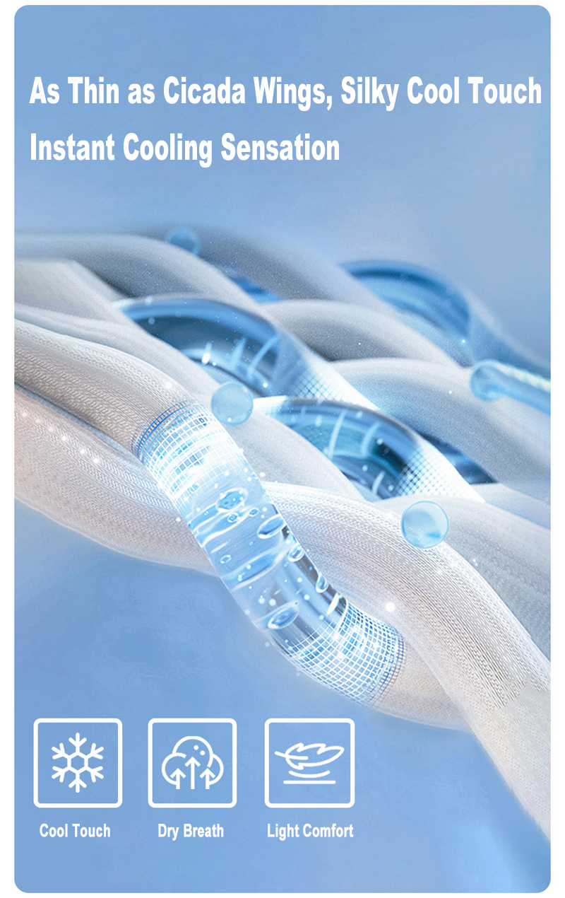 Ice Silk Cooling Breathable Fabric Feature